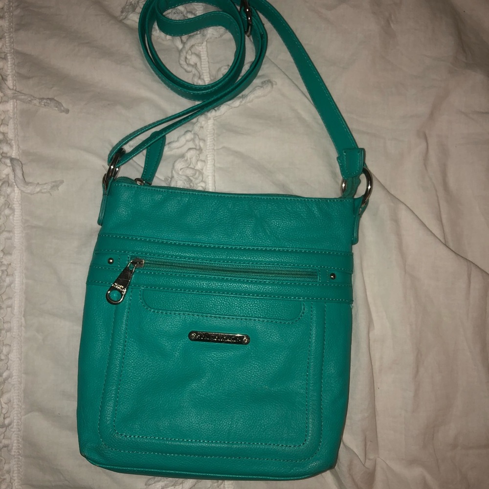 Stone Mountain Aqua color Crossbody Bag